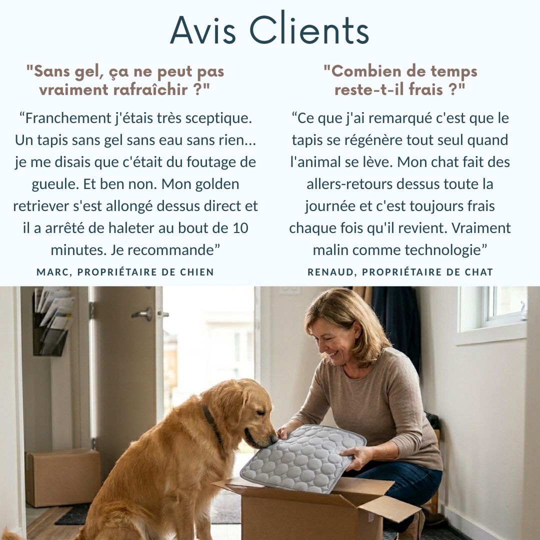 Tapis Rafraichissant pour chien et chat